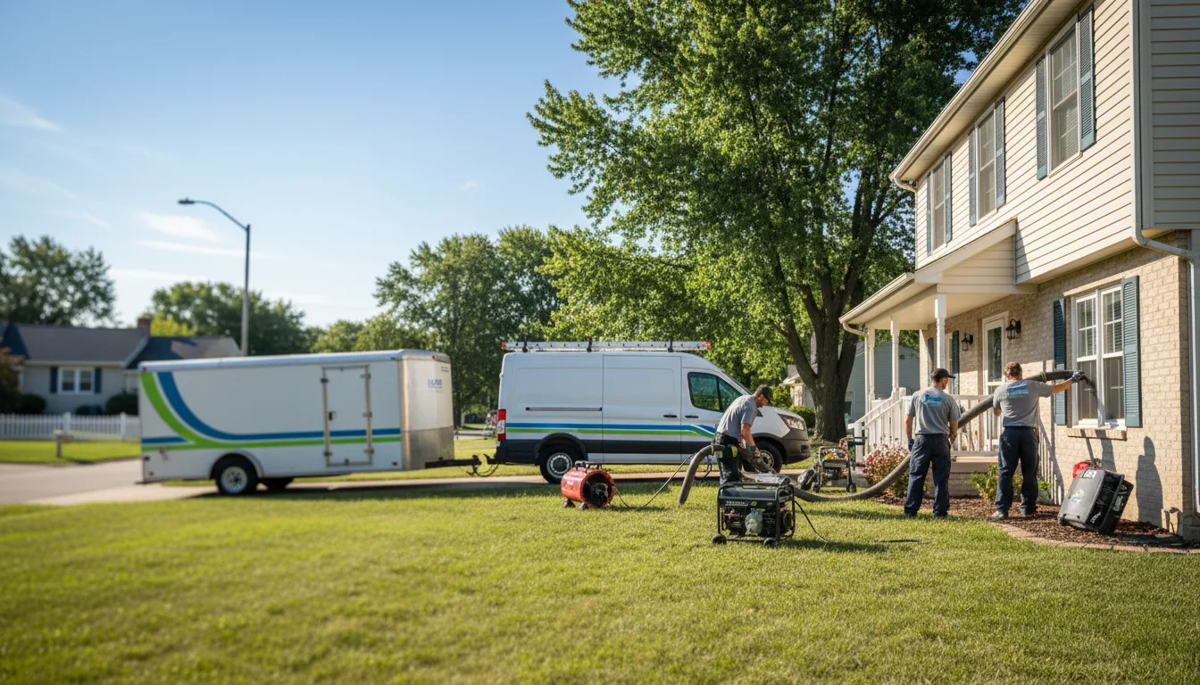 Flooded Basement Restoration And Cleanup With Repair in Bunker Hill, IL near me